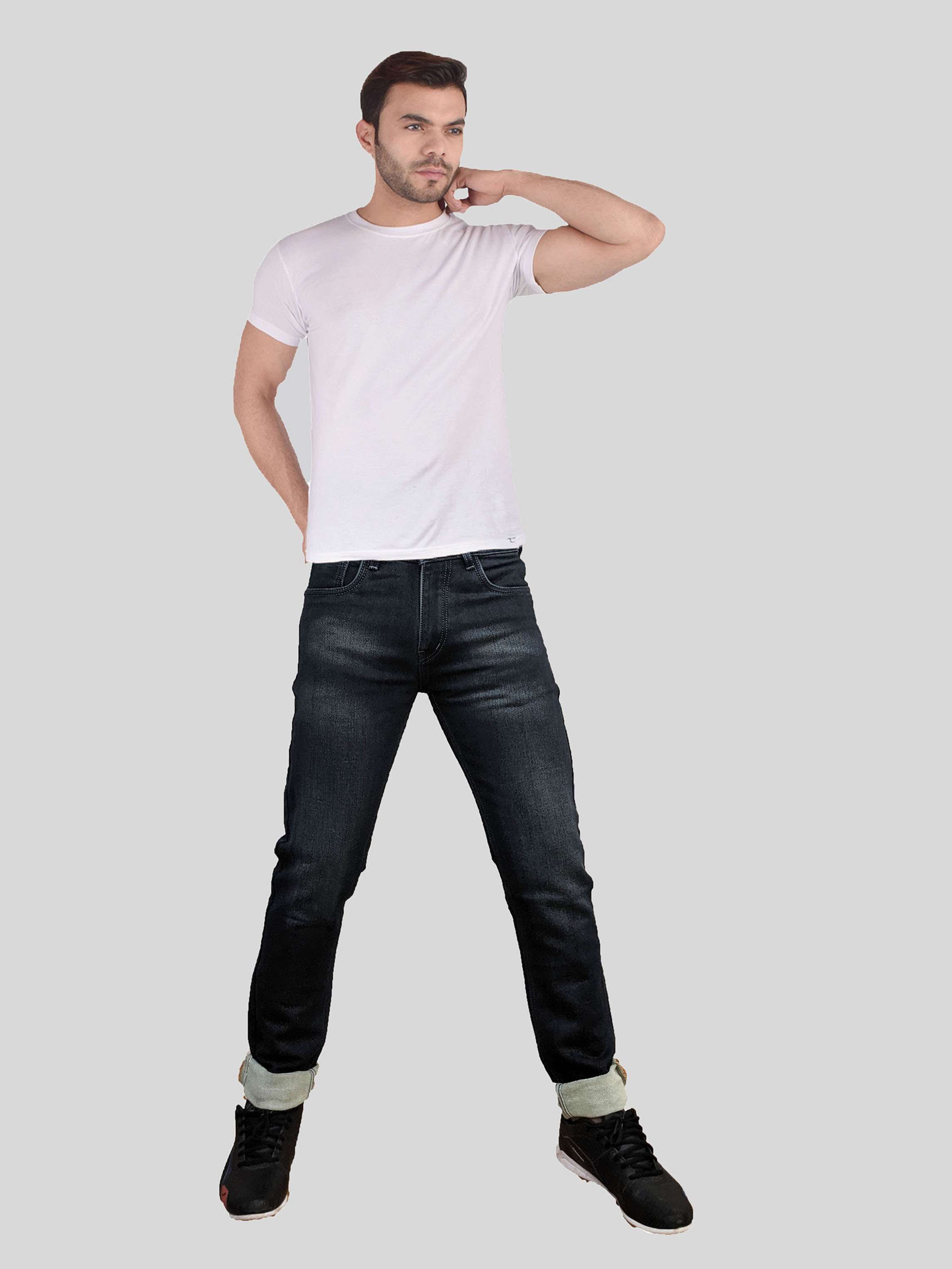 mens slim fit plain jeans - 18417515 -  Standard Image - 1