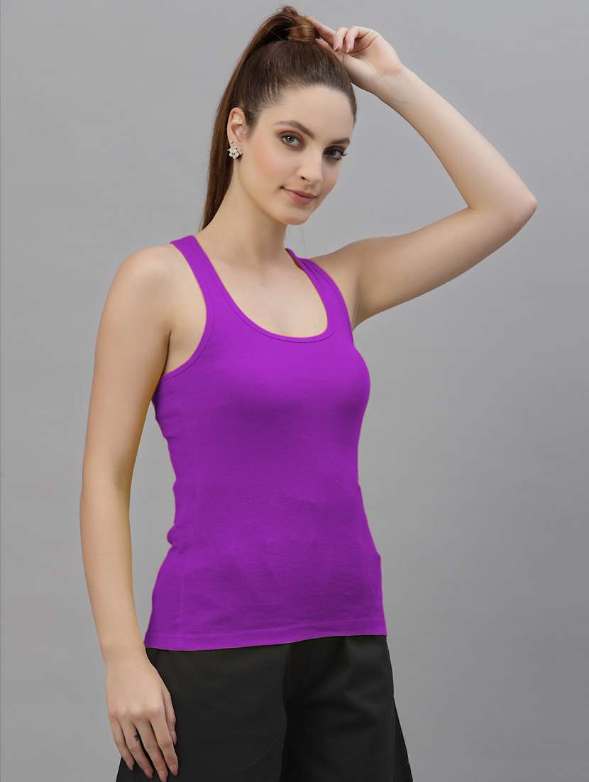 women's tank top scoop neck top - 18417538 - Standard Image - 1