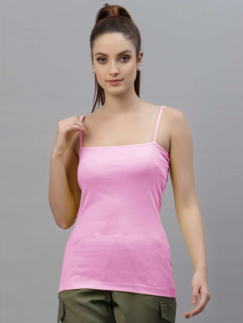 pack of 2 solid camisole - 18418047 -  Standard Image - 1