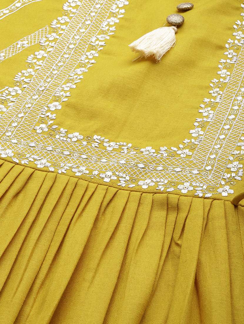 women kurta palazzo set with dupatta - 18418170 - Standard Image - 4