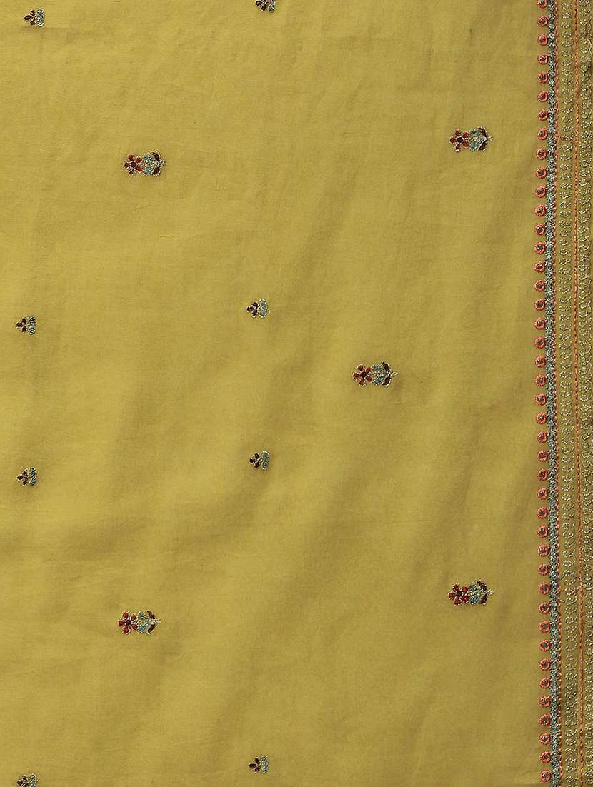 yellow cotton blend kurta sharara set - 18418178 - Standard Image - 6