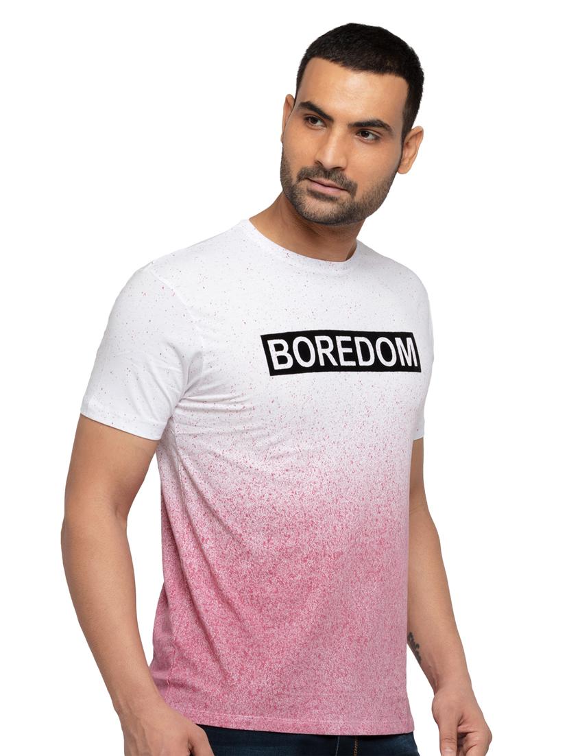 purple chest-printed t-shirt - 18418430 - Standard Image - 1