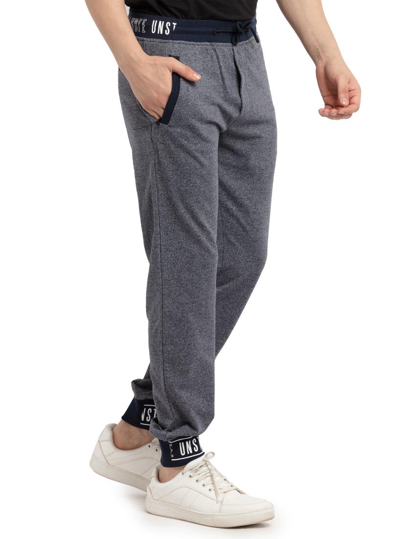 navy blue solid jogger - 18418608 -  Standard Image - 1