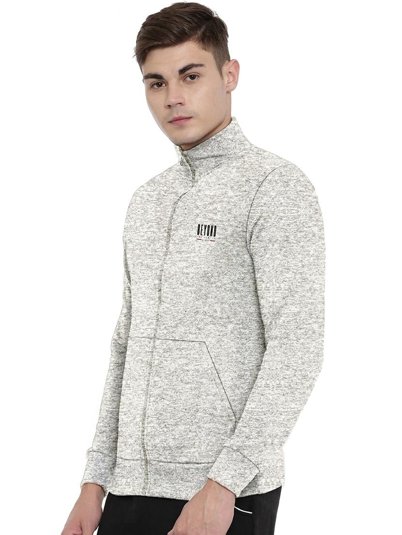 grey chest print sweatshirt - 18419148 - Standard Image - 1