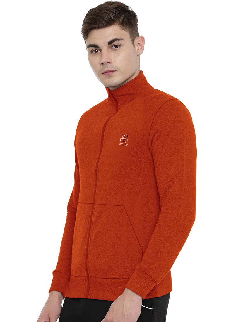 rust chest print sweatshirt - 18419151 -  Standard Image - 1