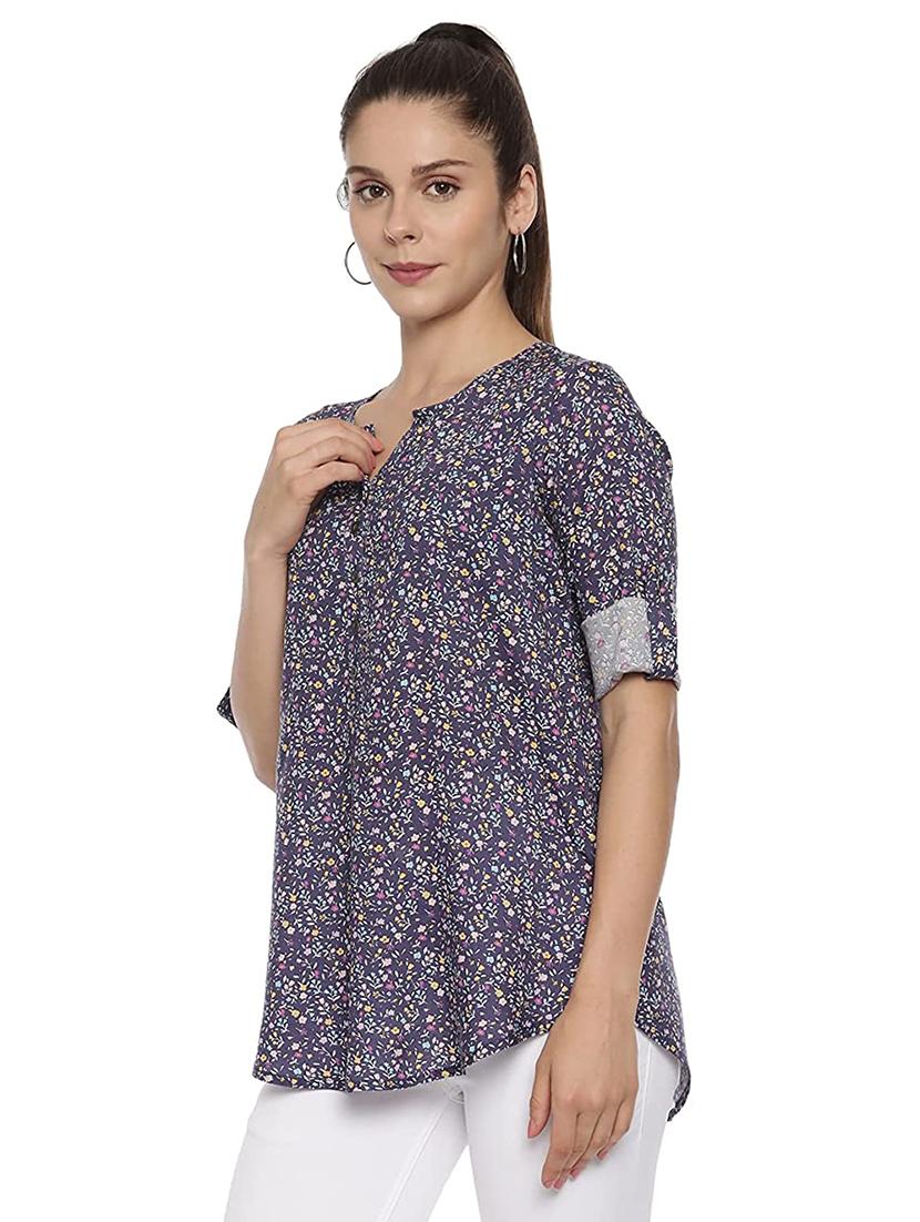 women's straight notch neck top - 18419454 -  Standard Image - 1