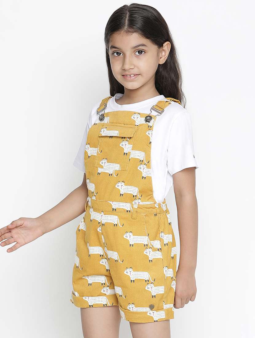 yellow printed jump suit - 18419485 -  Standard Image - 1