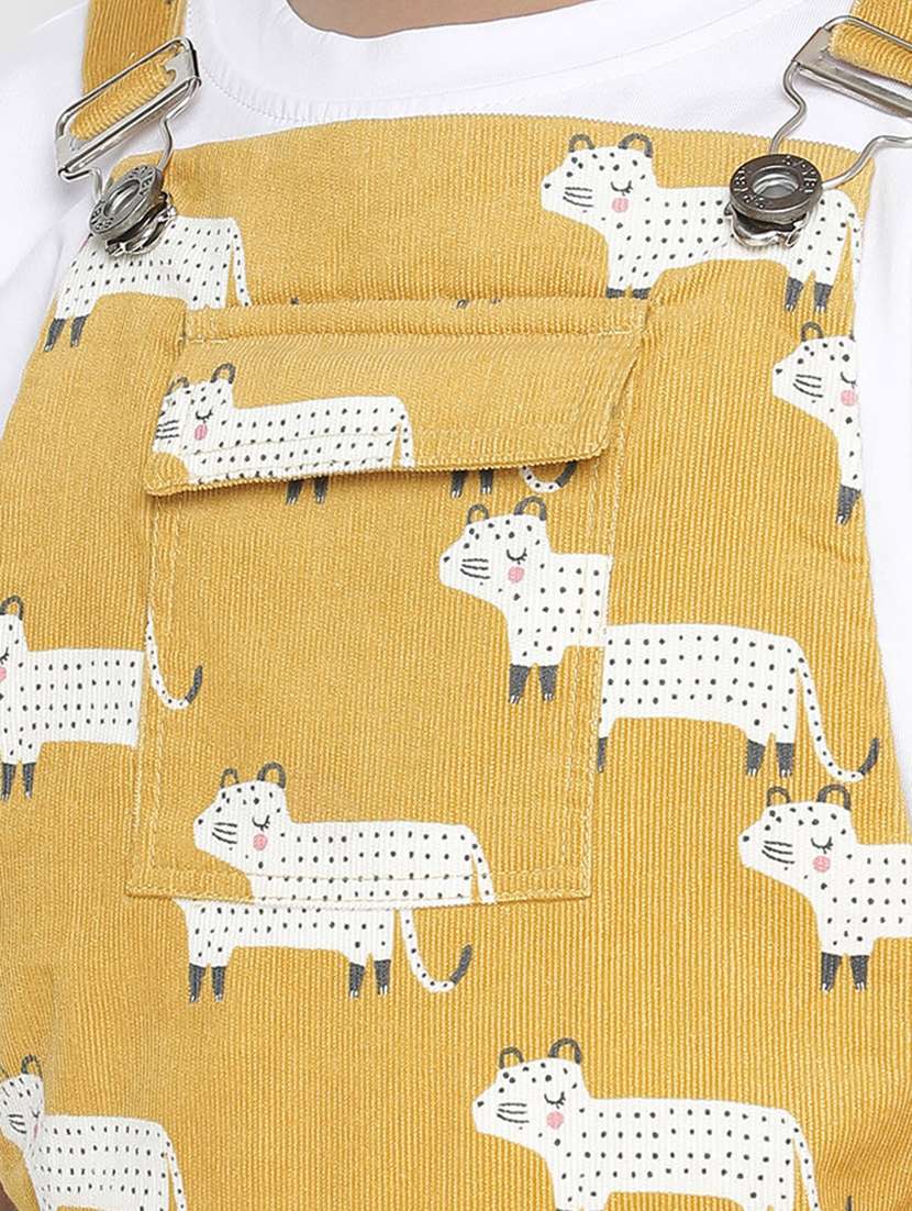 yellow printed jump suit - 18419485 - Standard Image - 4