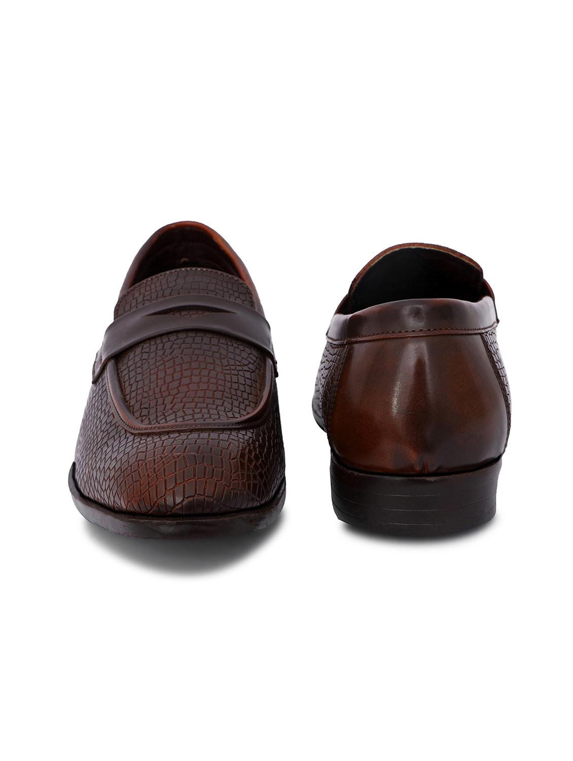 tan synthetic office wear loafers - 18419551 - Standard Image - 1