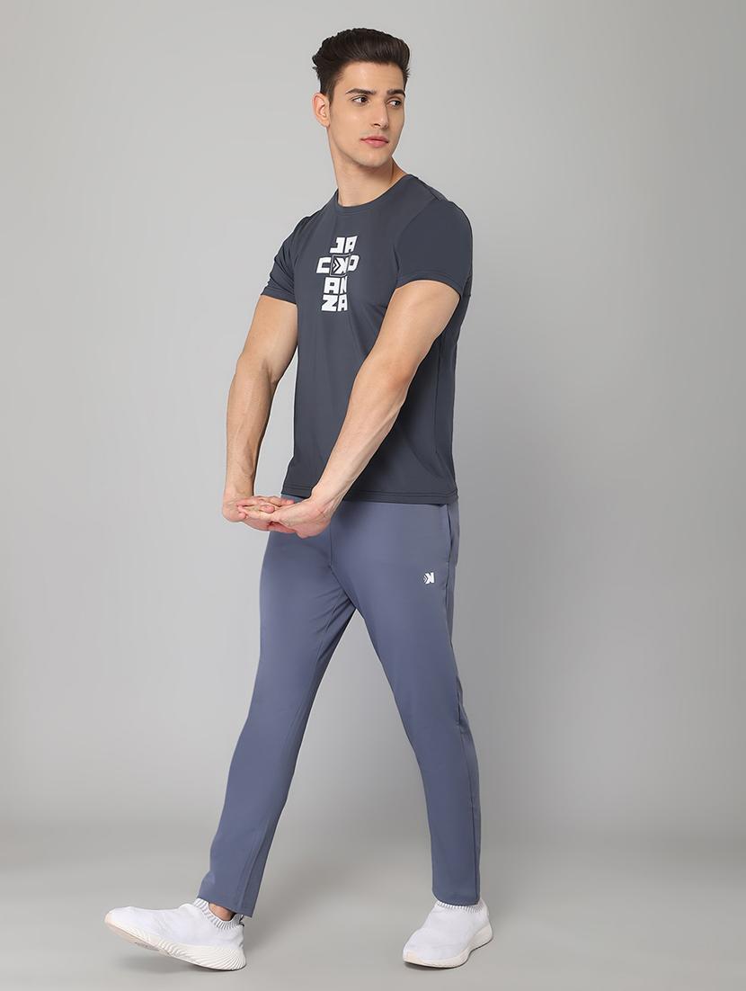 grey chest-printed t-shirt - 18419963 - Standard Image - 4