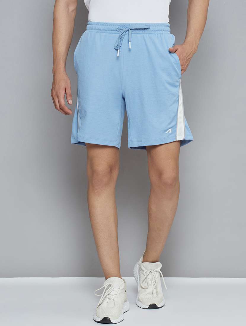 blue solid short