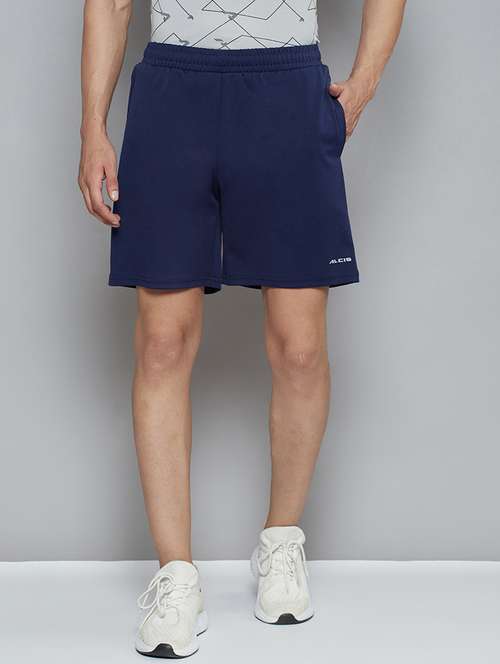blue solid short - 18420047 - Standard Image - 0
