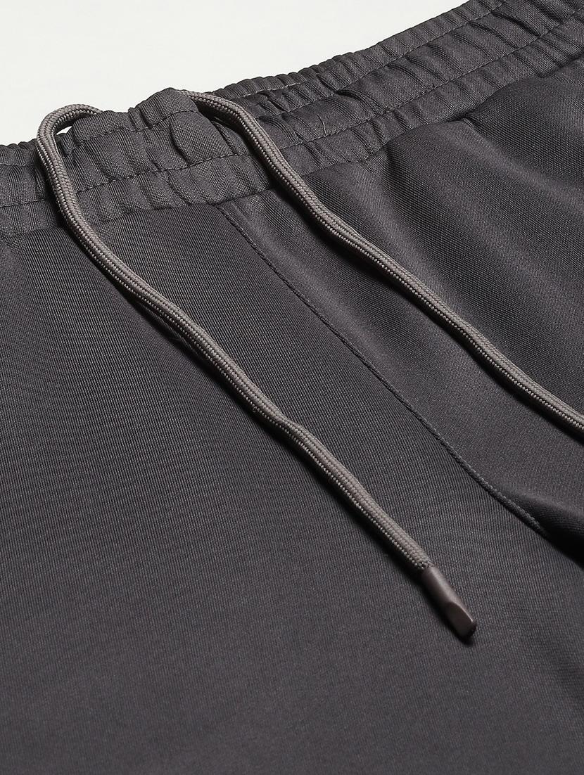 grey printed full length track pant - 18420090 - Standard Image - 4
