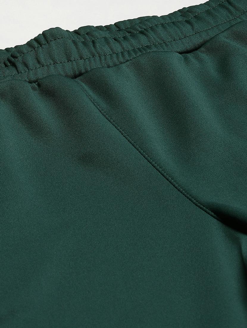 green printed full length track pant - 18420091 - Standard Image - 4