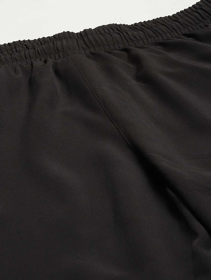 black solid full length track pant - 18420096 - Standard Image - 4