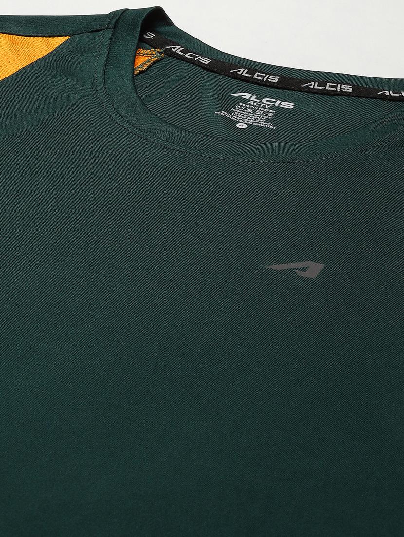 green color-blocked t-shirt - 18420178 - Standard Image - 4