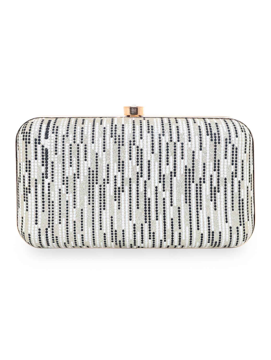 gold leatherette (pu) regular clutch - 18420193 - Standard Image - 1