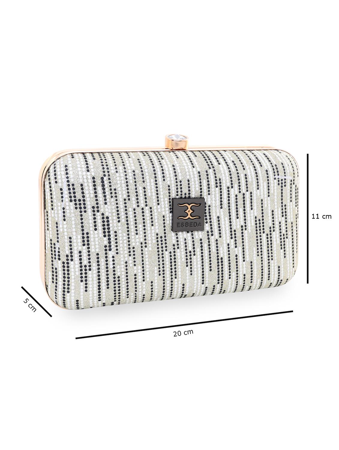 gold leatherette (pu) regular clutch - 18420193 - Standard Image - 4