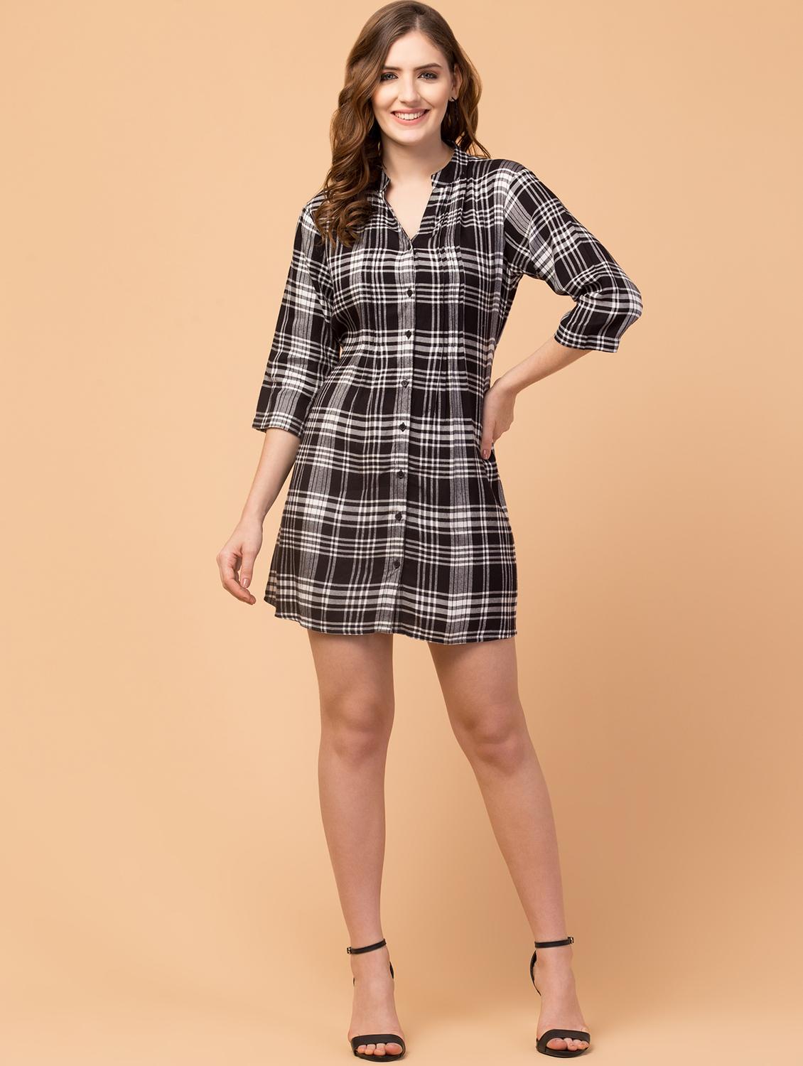 women's checks dress - 18421020 - Zoom Image - 0