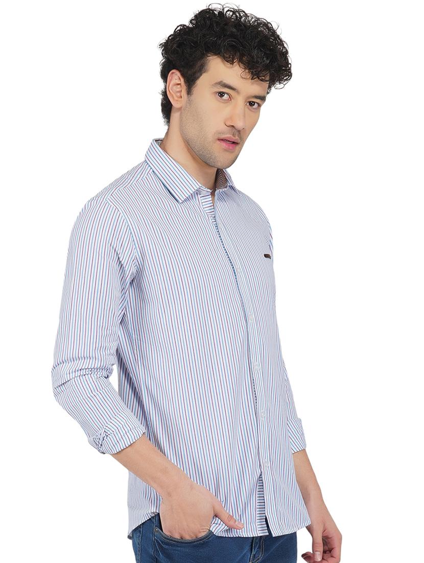 multi colored striped casual shirt - 18421307 - Standard Image - 1