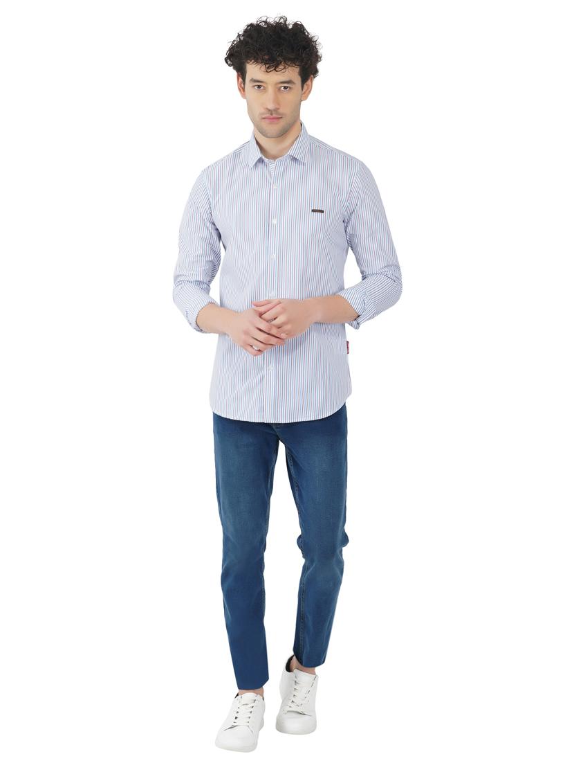 multi colored striped casual shirt - 18421307 - Standard Image - 4