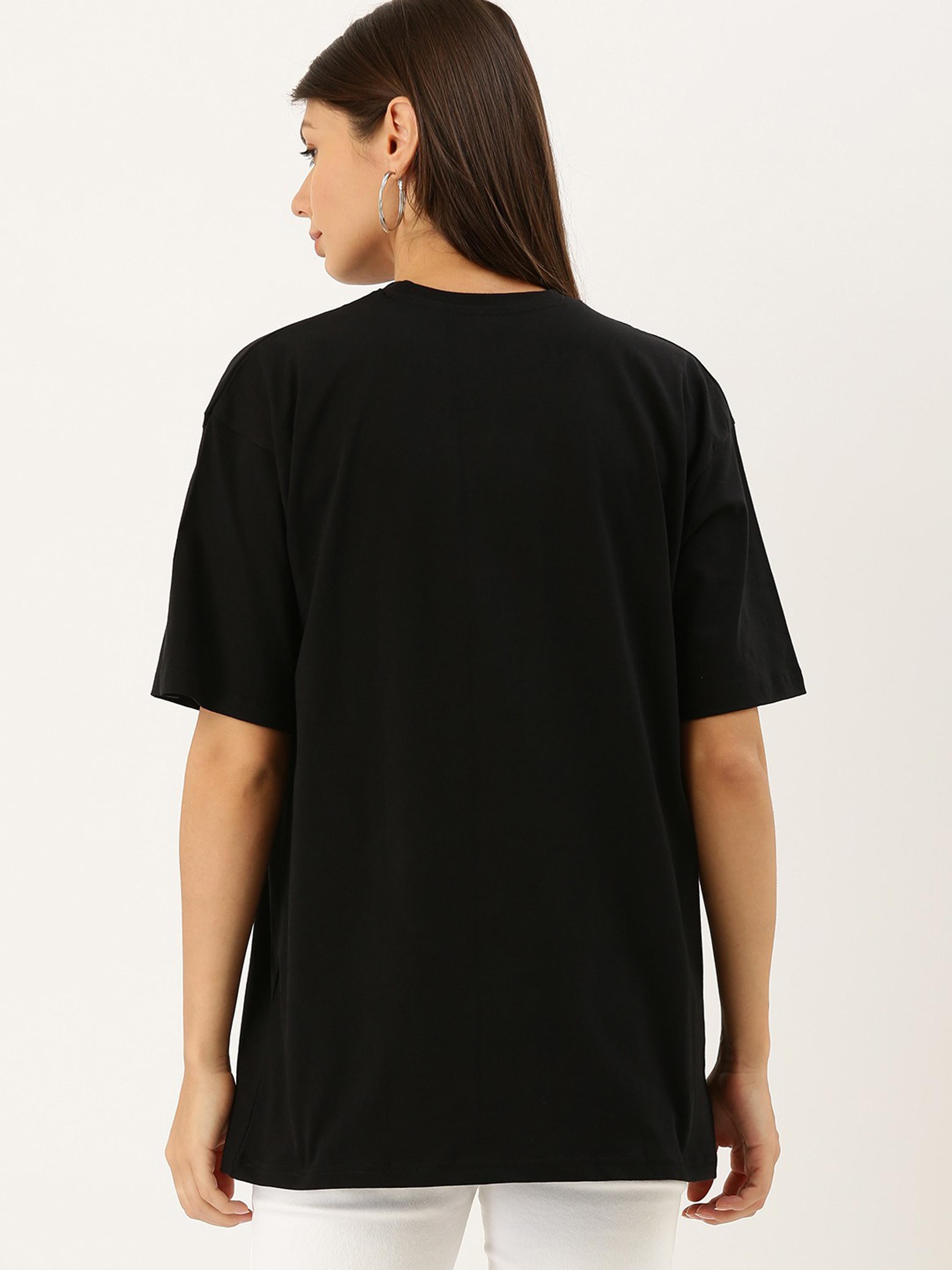 women's cotton oversized tee - 18421940 - Standard Image - 1