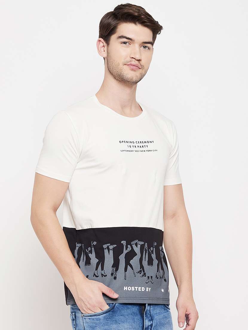 black printed t-shirt - 18422162 -  Standard Image - 1