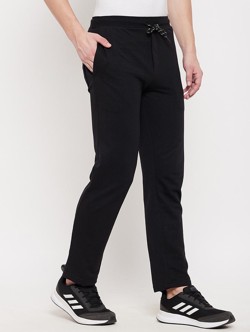 black solid track pant - 18422200 - Standard Image - 1