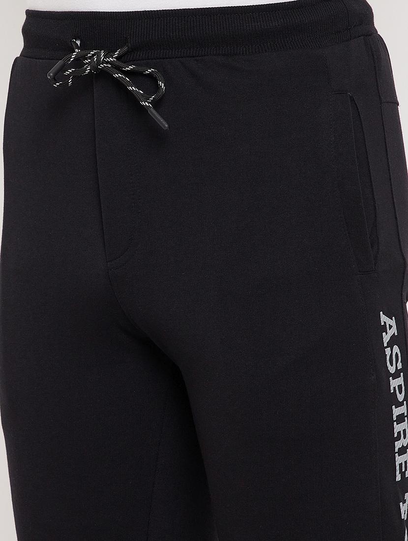 black solid track pant - 18422200 - Standard Image - 4