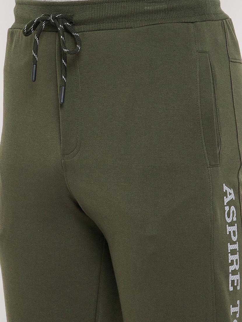 olive-green solid track pant - 18422201 - Standard Image - 4