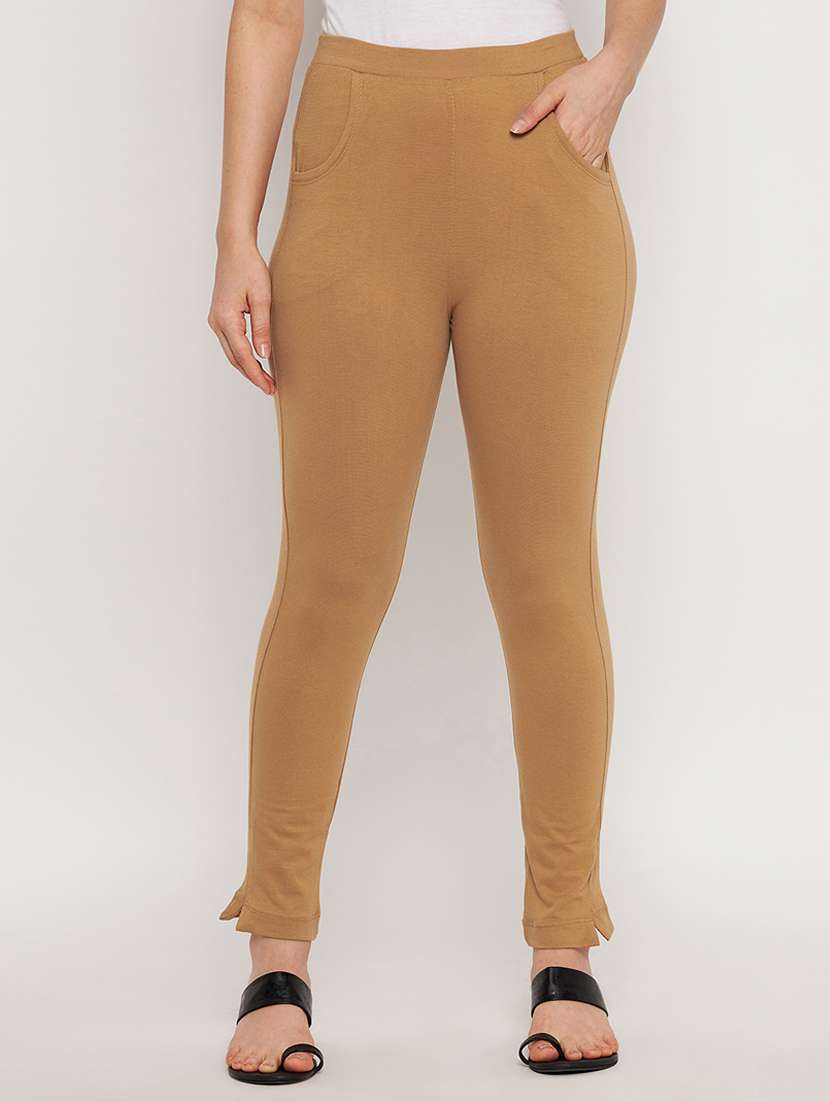 mid rise solid leggings - 18422421 - Zoom Image - 0
