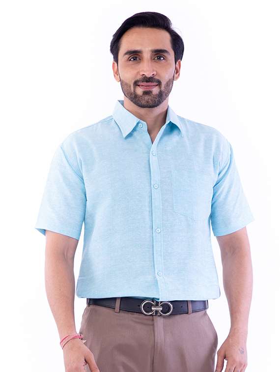 mens solids formal shirt - 18422726 -  Standard Image - 6