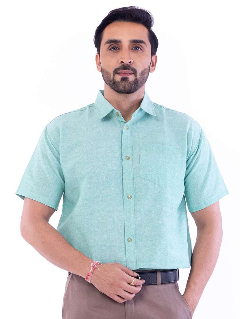 mens solids formal shirt - 18422983 -  Standard Image - 1