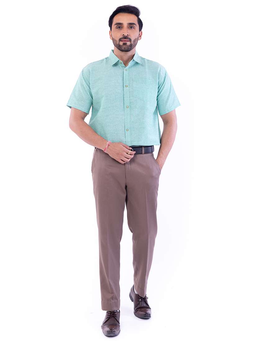mens solids formal shirt - 18422983 -  Standard Image - 4