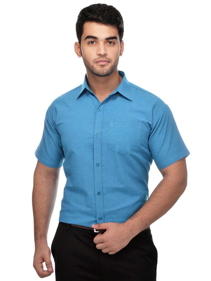 mens solids formal shirt - 18423175 -  Standard Image - 1
