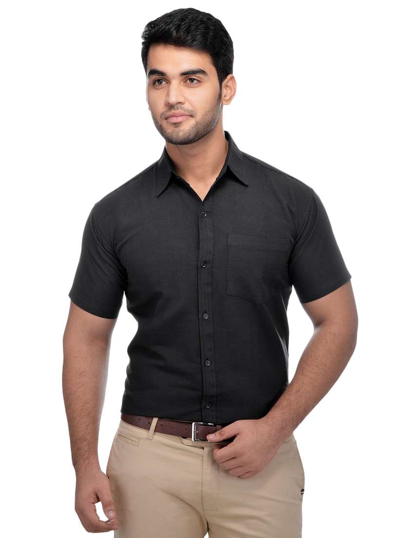 mens solids formal shirt - 18423175 -  Standard Image - 4