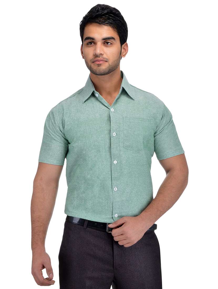 mens solids formal shirt - 18423181 -  Standard Image - 1