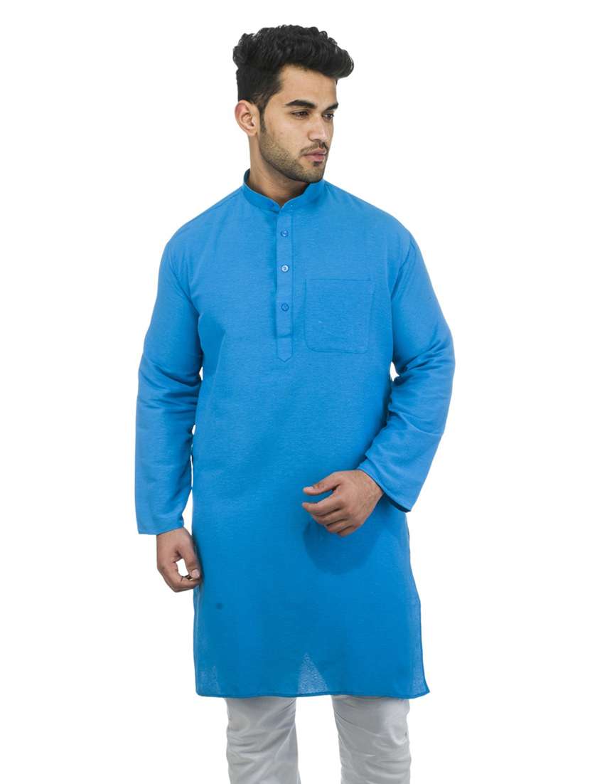 ai aqua solid kurta