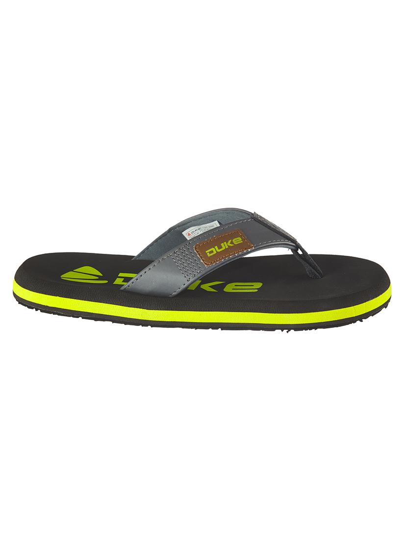 grey pu slip on flip flops - 18423725 -  Standard Image - 1