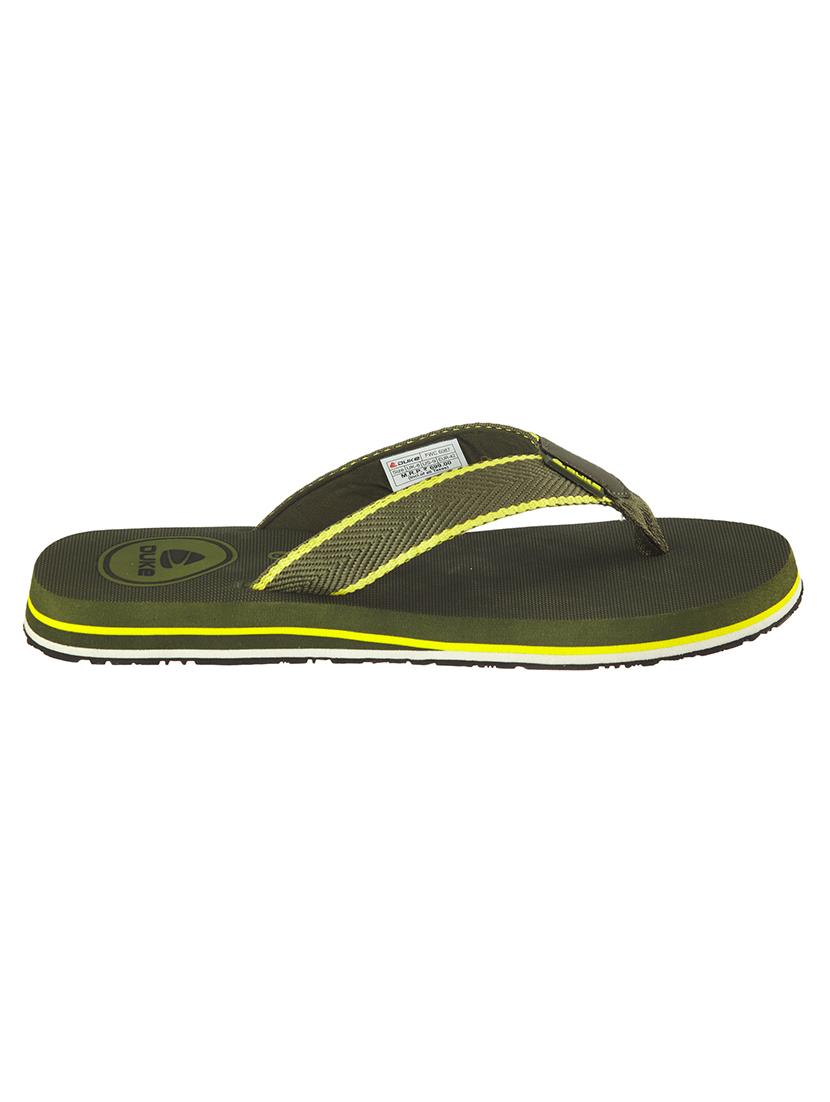 green pu slip on flip flops - 18423727 -  Standard Image - 1