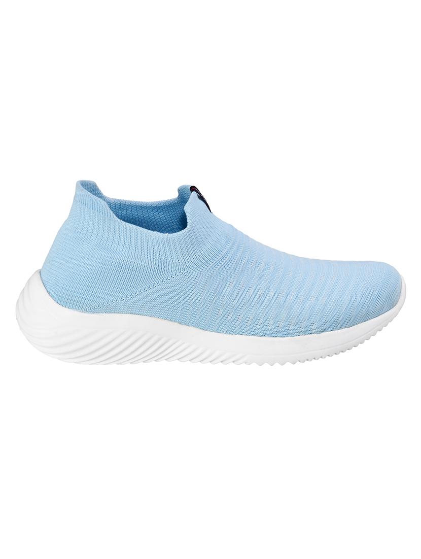 blue fabric slip on sports shoes - 18423731 -  Standard Image - 1