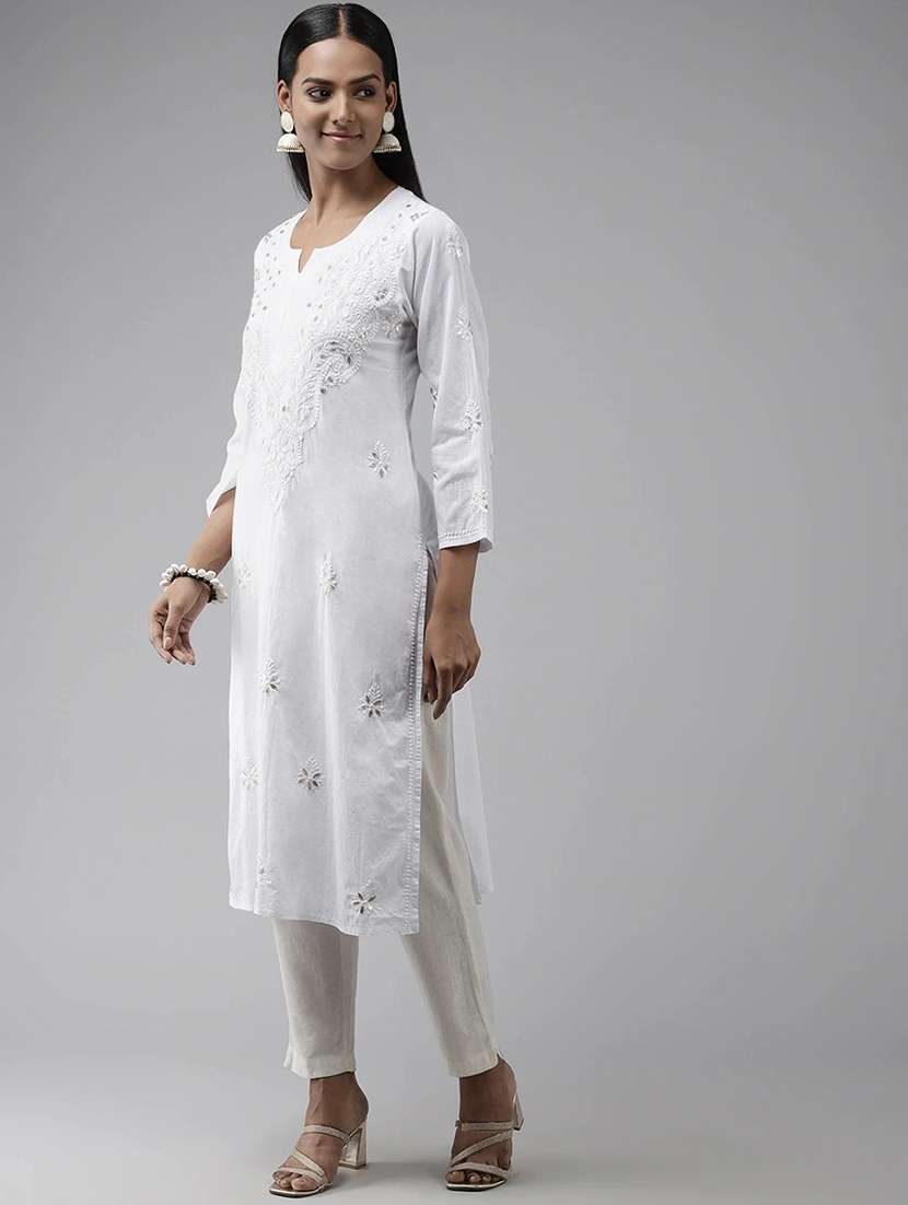 women's straight kurta - 18424051 - Standard Image - 1