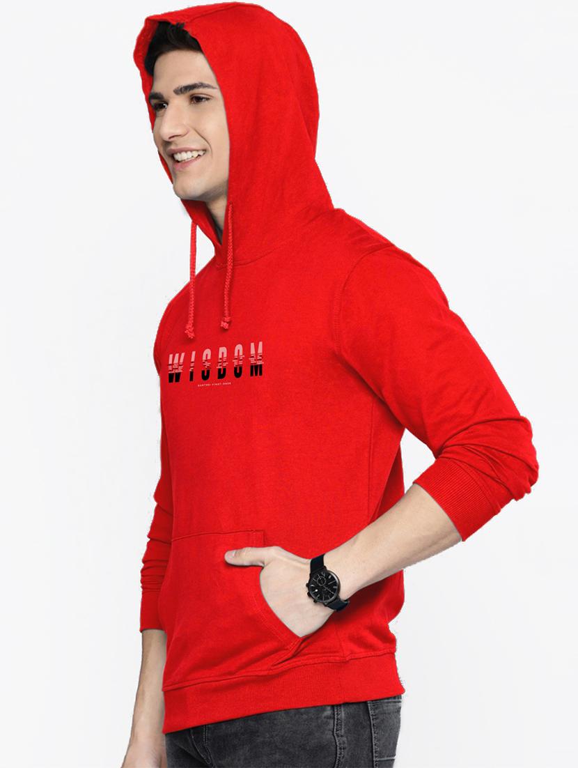 red chest print sweatshirt - 18424082 -  Standard Image - 1