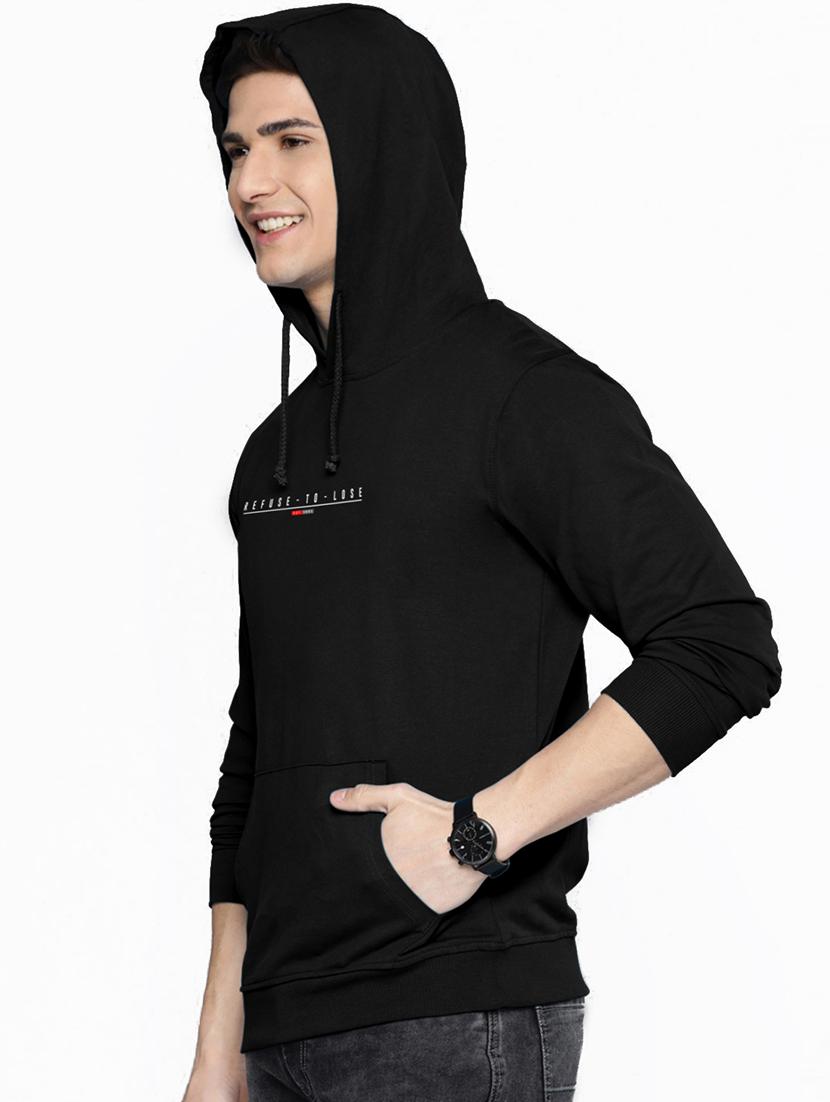 black chest print sweatshirt - 18424084 -  Standard Image - 1