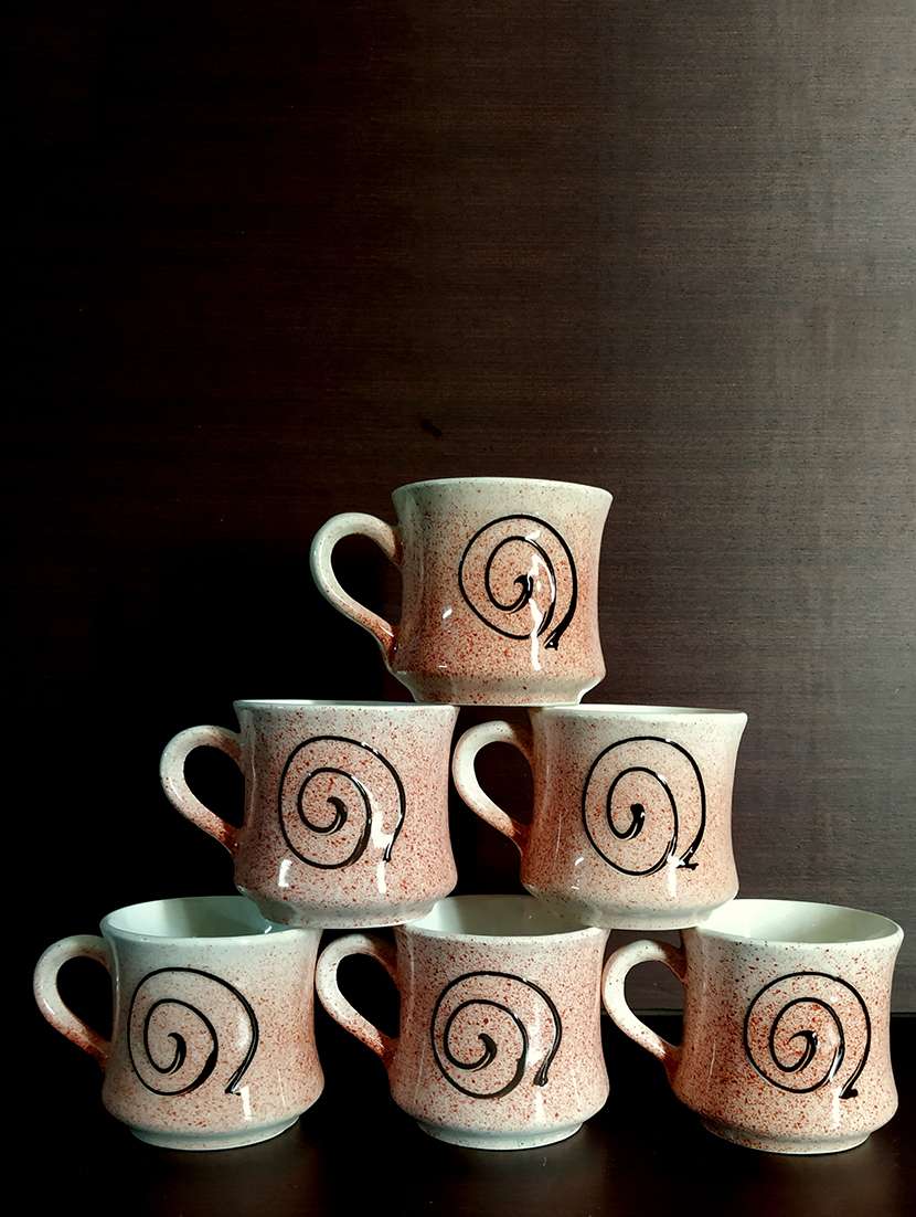 designer set of 6 cups | cup set | tea cups | set of 6 cups | ceramic