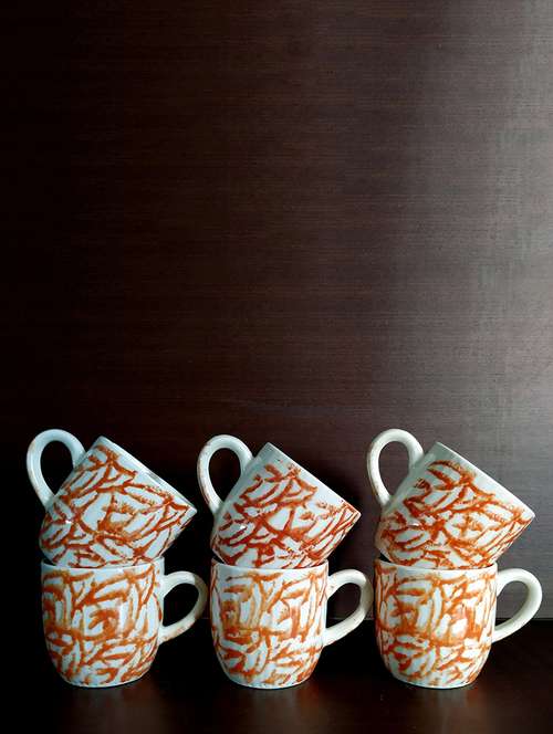 blossom series set of 6 tea / coffee cups | cup set | tea cups | set of 6 cups - 18424447 -  Standard Image - 0