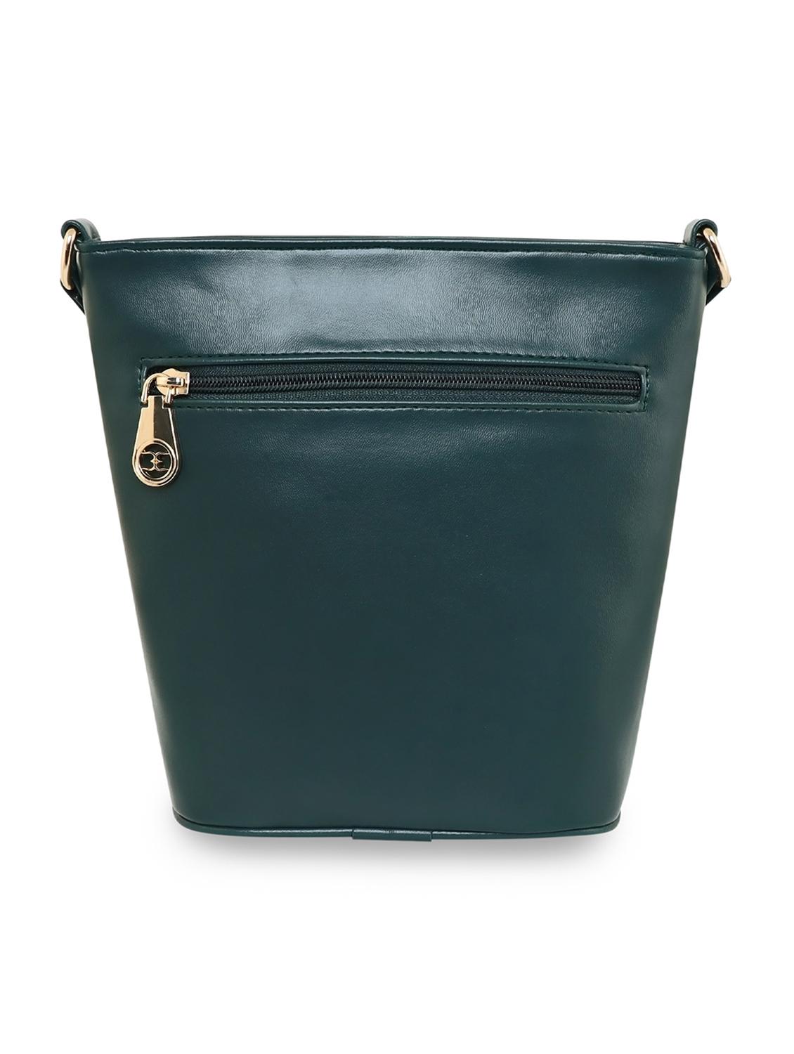 green textured regular sling bag - 18424823 -  Standard Image - 1