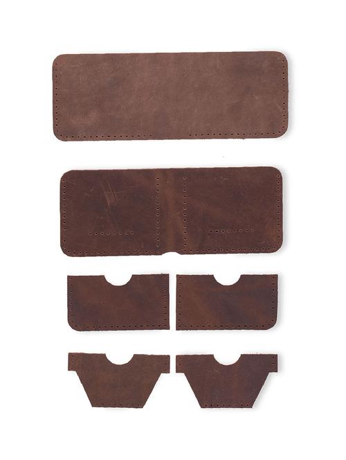 brown hand stitched wallet - 18424934 - Standard Image - 0