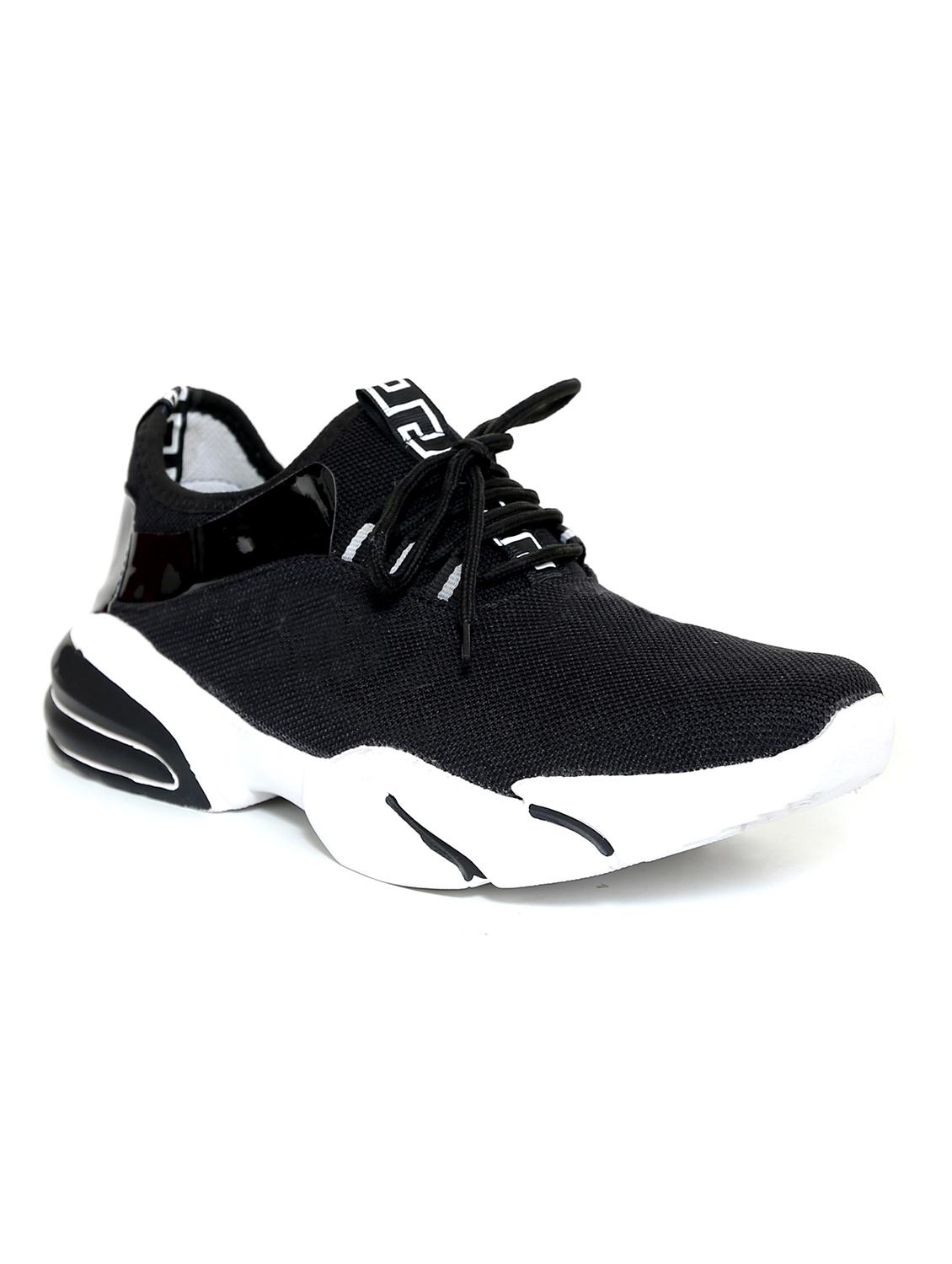 black lace up sport shoe