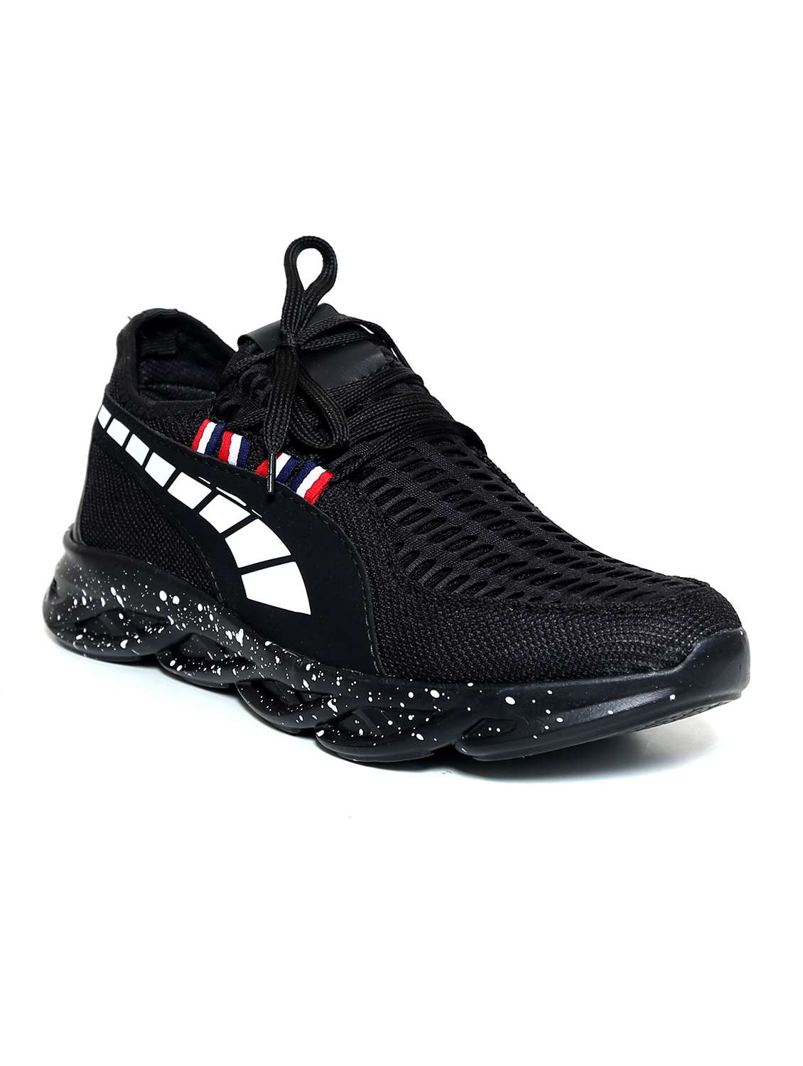 black lace up  sport shoe